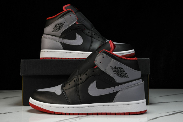 jordan 1 mid bred shadow - dq8426-006