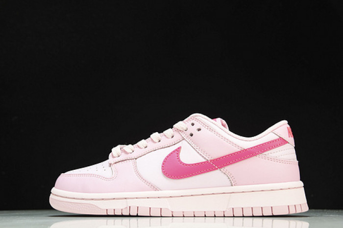 nike dunk low triple pink (ps) - dh9756-600