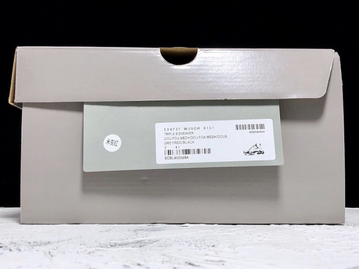 bl triple s trainers clear sole grey glof white 541624 w09oh 1009