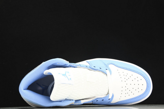 jordan 1 mid university blue grey - dx9276-100