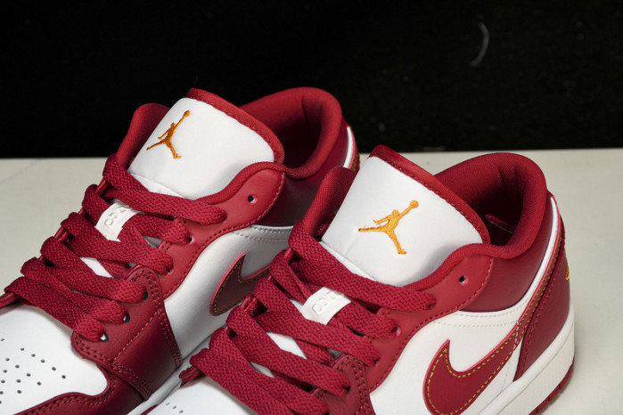 jordan 1 low cardinal red - 553558-607