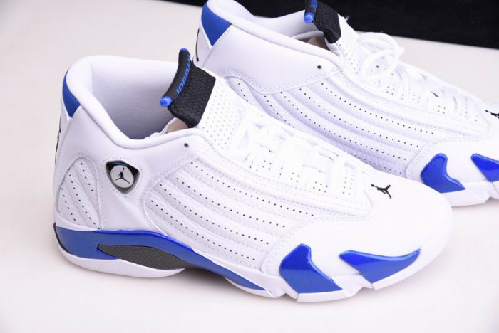 jordan 14 retro white hyper royal - 487471-104