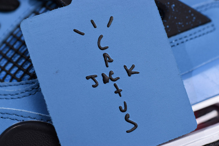 travis scott x air jordan 4 “houston oilers” university blue 308497-406