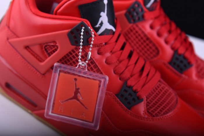 air jordan 4 fire red gum singles day av3914-600
