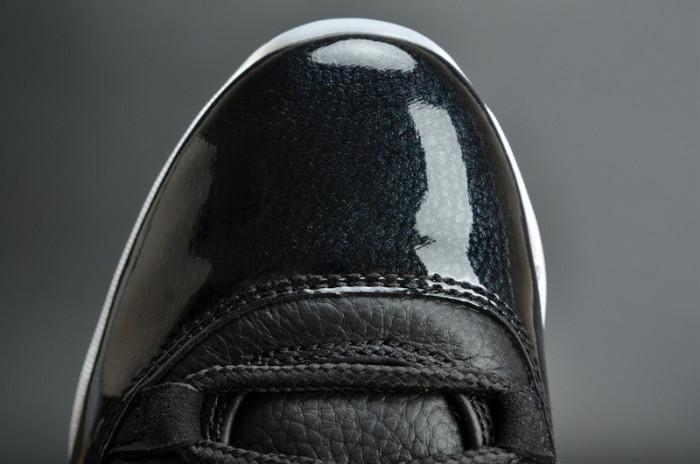 jordan 11 retro bp "72-10" black mens 378037-002