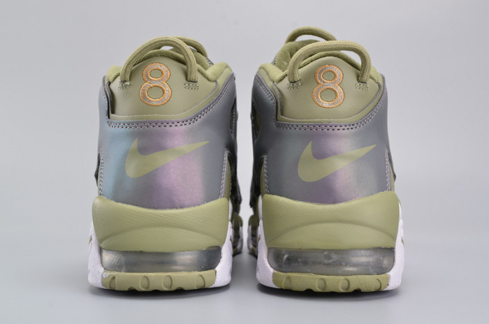 nike air more uptempo “iridescent” dark stucco/white 917593-001