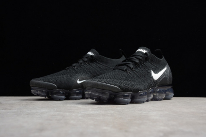 nike air vapormax flyknit 2.0 running sneakers black/grey mens 942842-001
